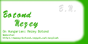 botond mezey business card